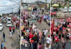 VEXAME! Caminhada de Jerônimo em Pau da Lima atrasa duas horas e é marcada por esvaziamento