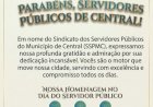Sindicato dos Servidores Públicos de Central parabeniza os trabalhadores pelo Dia do Servidor Público