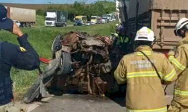 Tragédia na BR-324: engavetamento com nove veículos deixa um morto e seis feridos