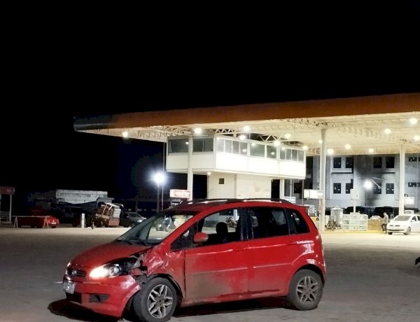 Acidente entre carro e motocicleta deixa homem ferido nas proximidades do Posto São Jorge em Irecê