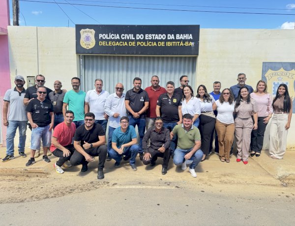 Novo delegado substituto de  Ibititá é recebido em encontro sobre fortalecimento da segurança pública