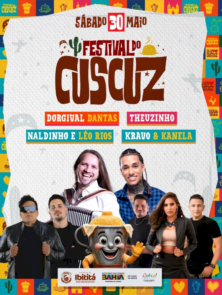 Festival do Cuscuz divulga programação com grandes atrações em Ibititá